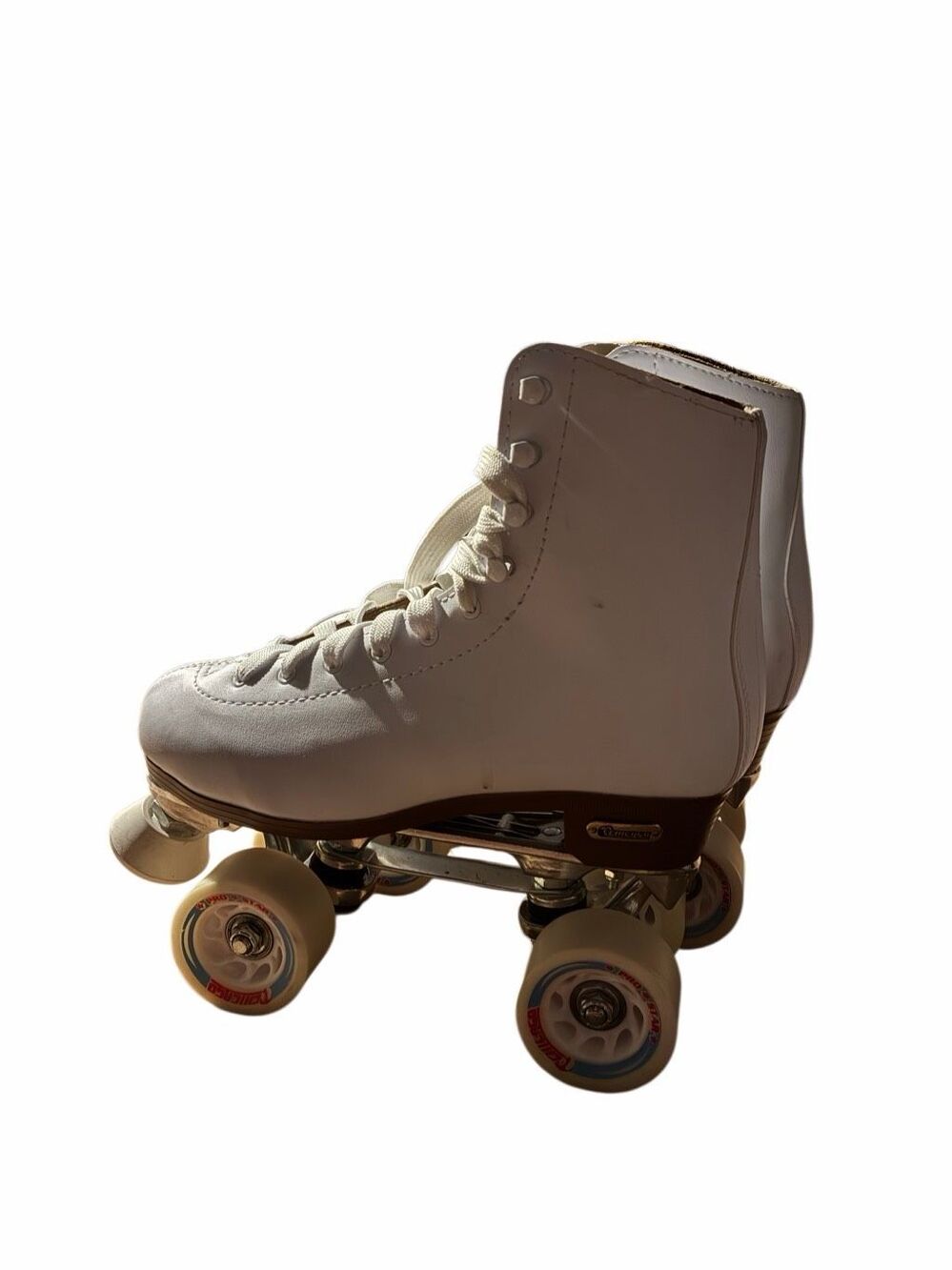 NEW Chicago PRO STARS Deluxe Roller Skates Womens 7 White Leather & Wheels